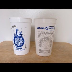 Plastic Reusable Lollapalooza Drinkware Cups for Dining